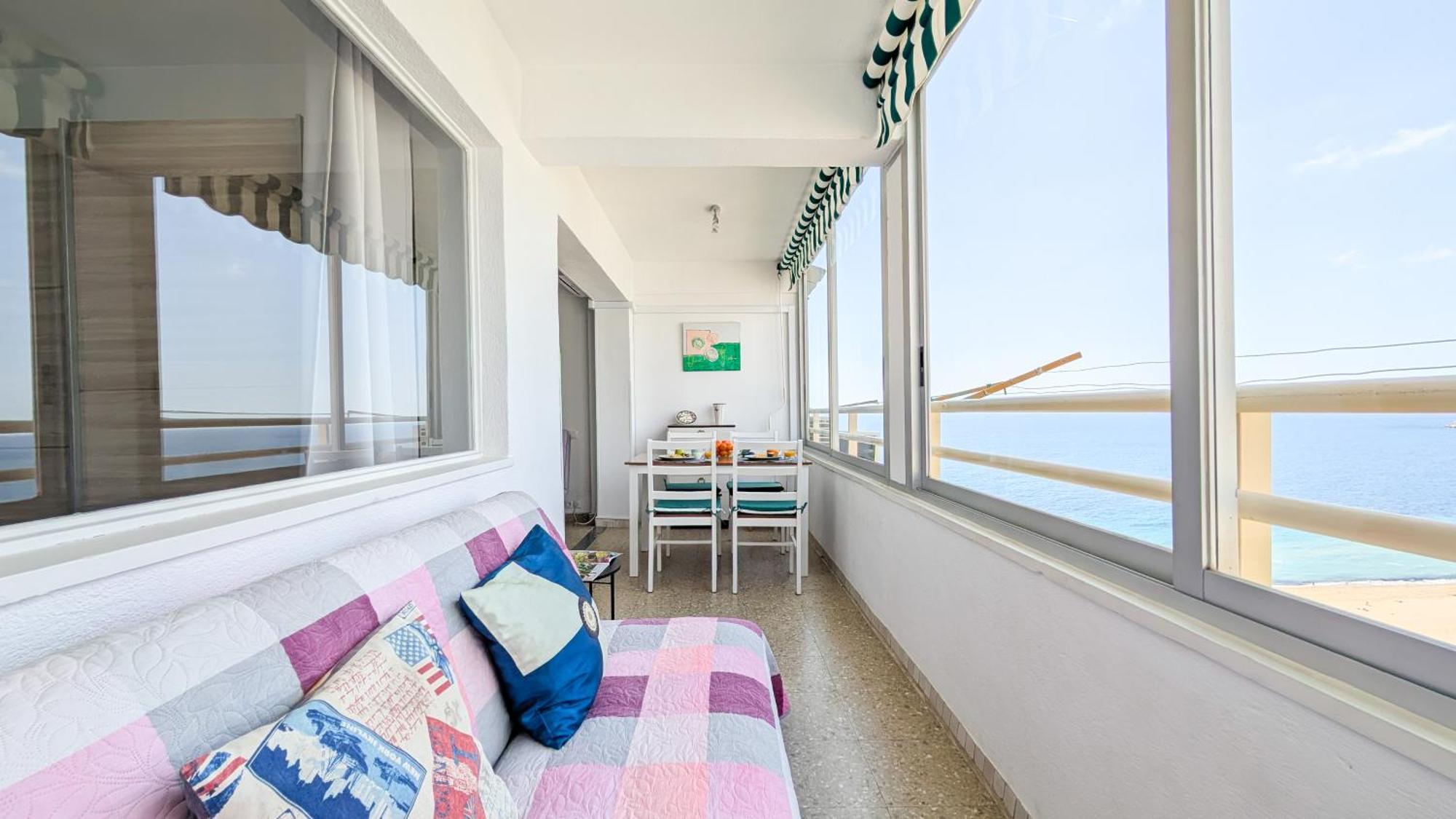 Pintor Sorolla Sea Front Apartment 베니돔 외부 사진