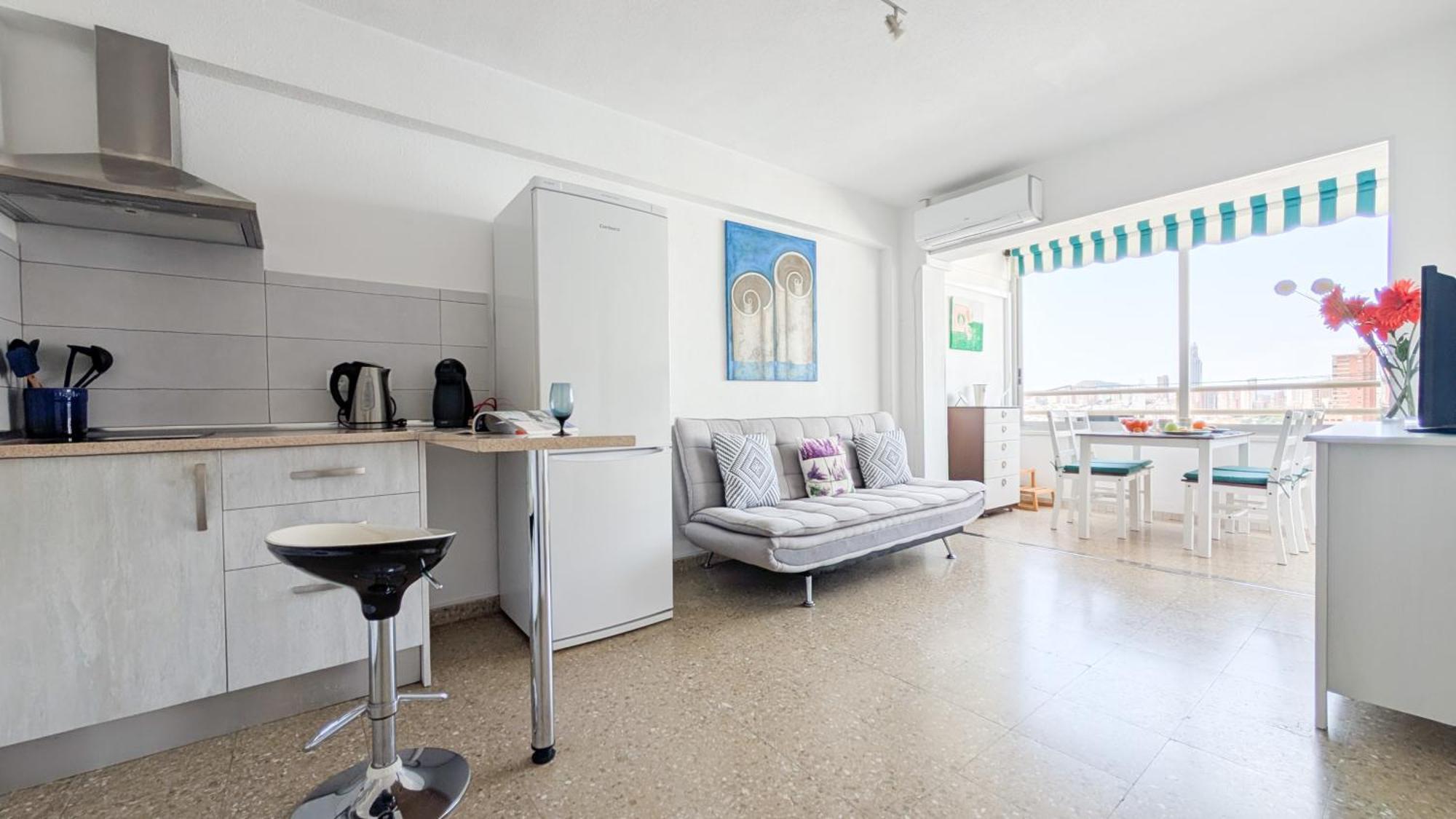 Pintor Sorolla Sea Front Apartment 베니돔 외부 사진