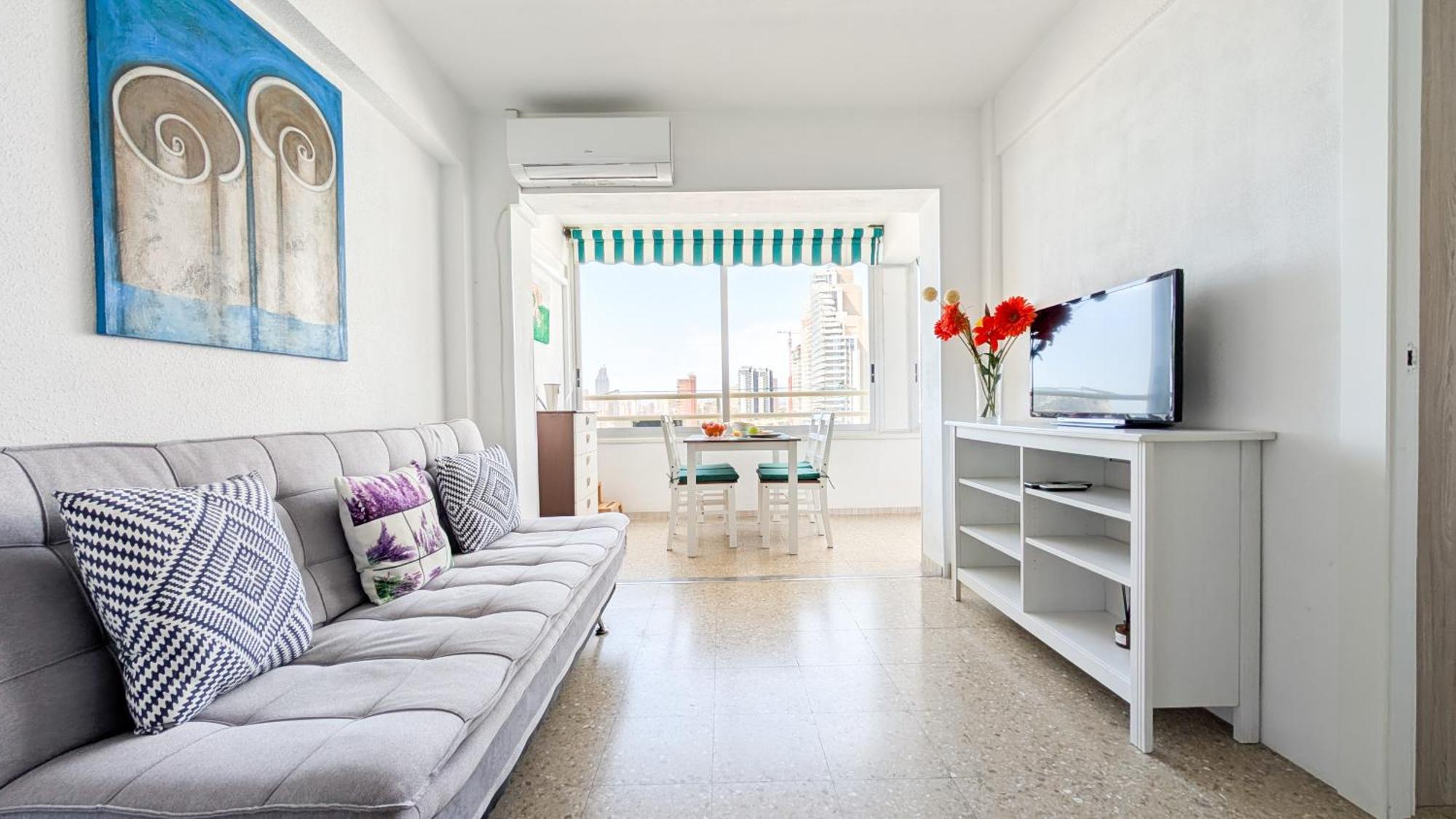 Pintor Sorolla Sea Front Apartment 베니돔 외부 사진