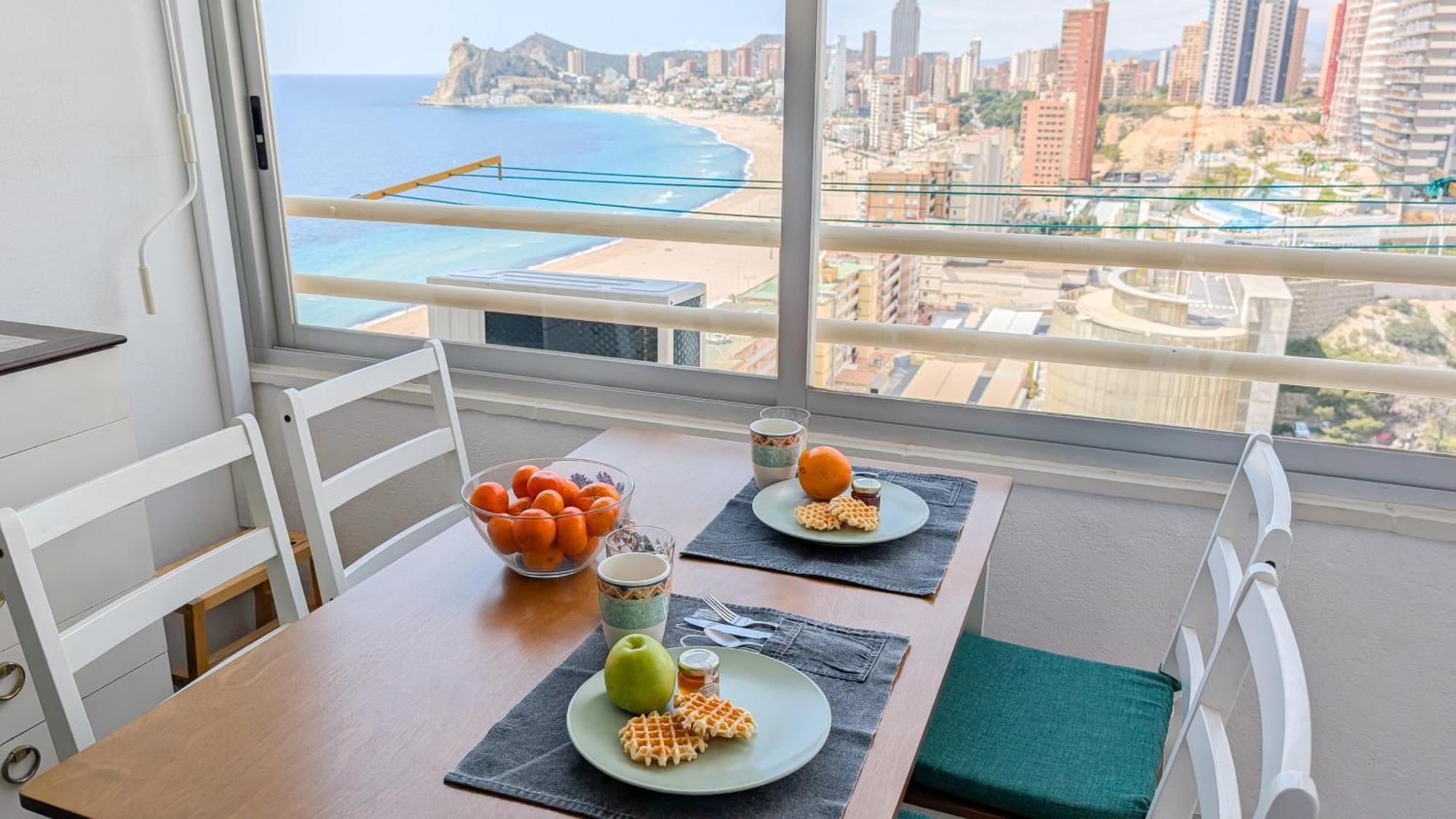 Pintor Sorolla Sea Front Apartment 베니돔 외부 사진